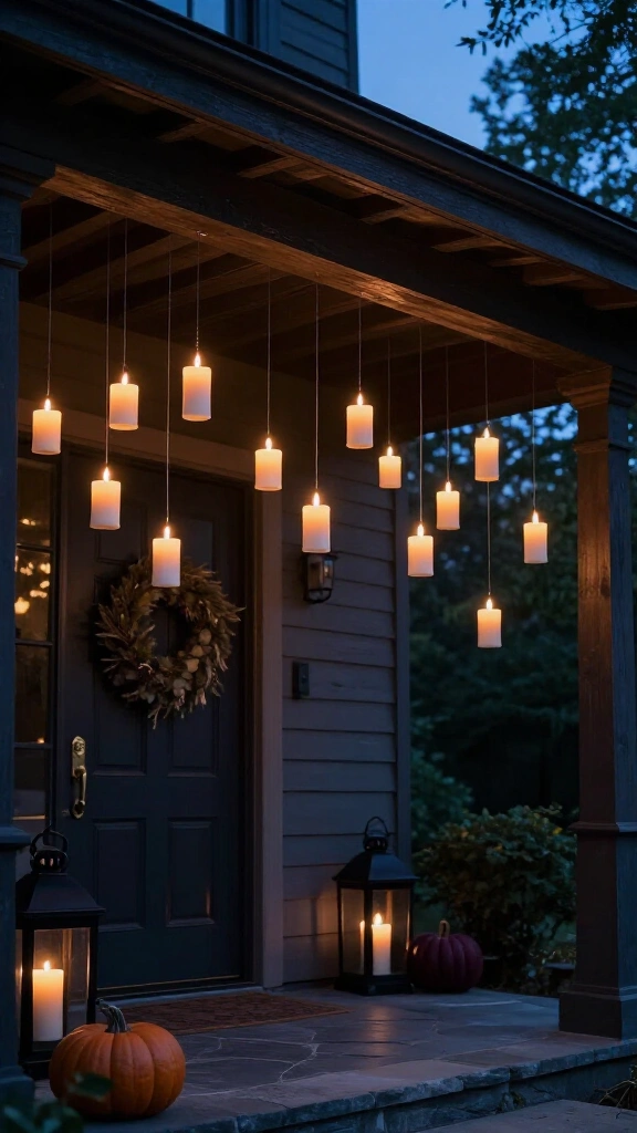 Hauntingly elegant floating candles