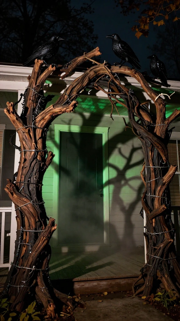 The gnarled spooky tree entrance