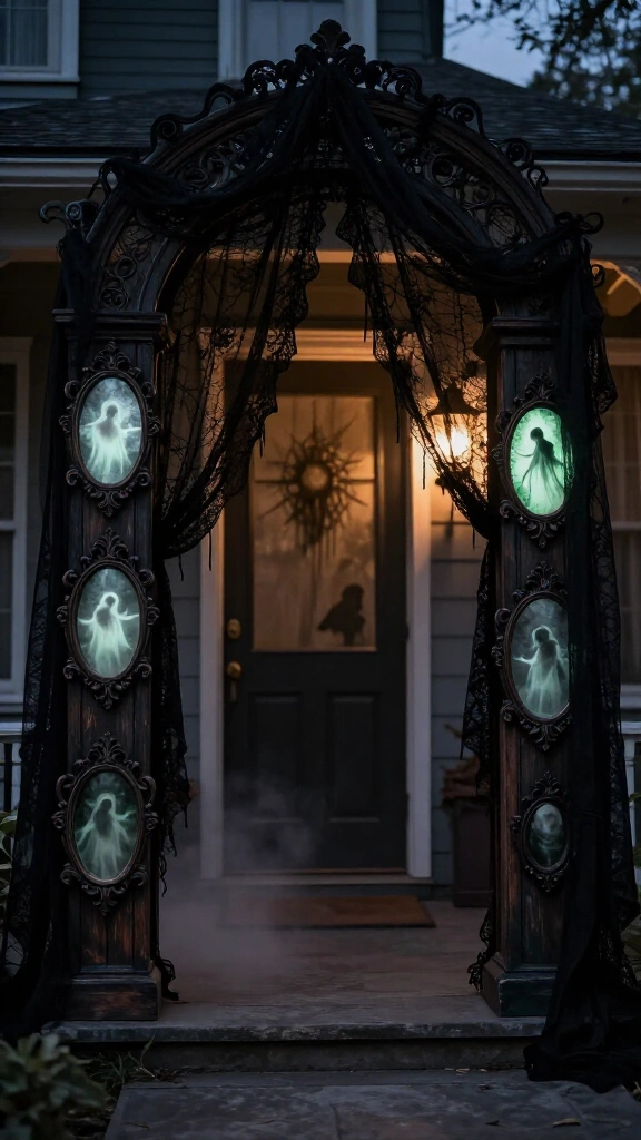 The phantom mirror and black veil entrance