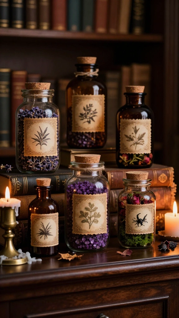 Botanical apothecary jars