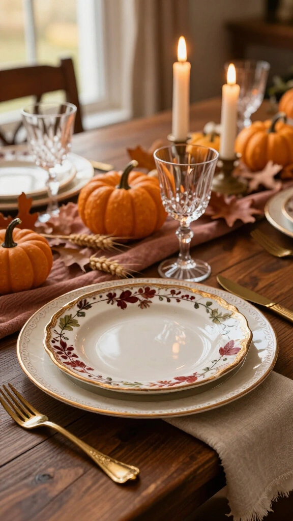 Mismatched vintage china