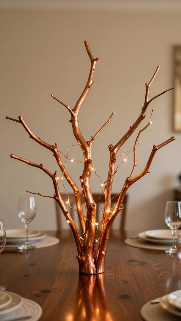 Monochromatic copper display