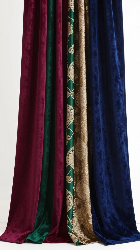 Velvet and brocade curtain upgrades