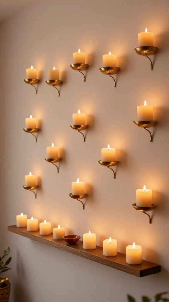 Create a Candle Wall Display