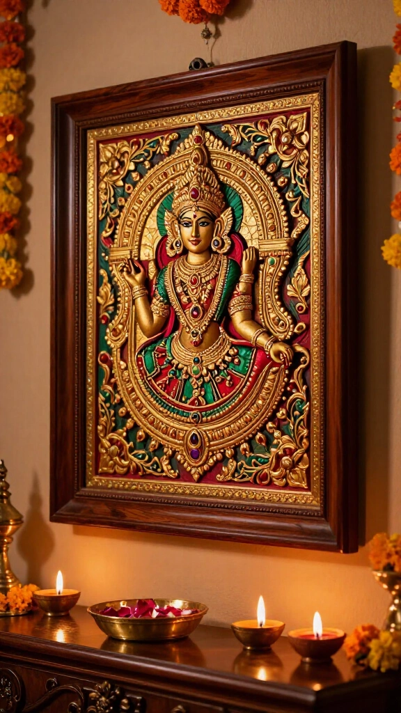 Framed Tanjore Gold Leaf Artworks