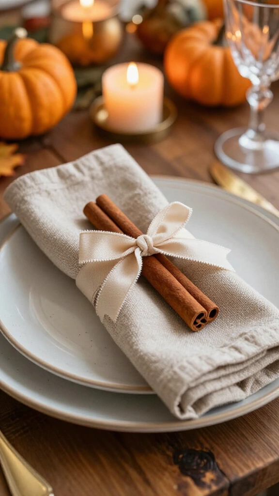 Cinnamon Stick Napkin Bundles