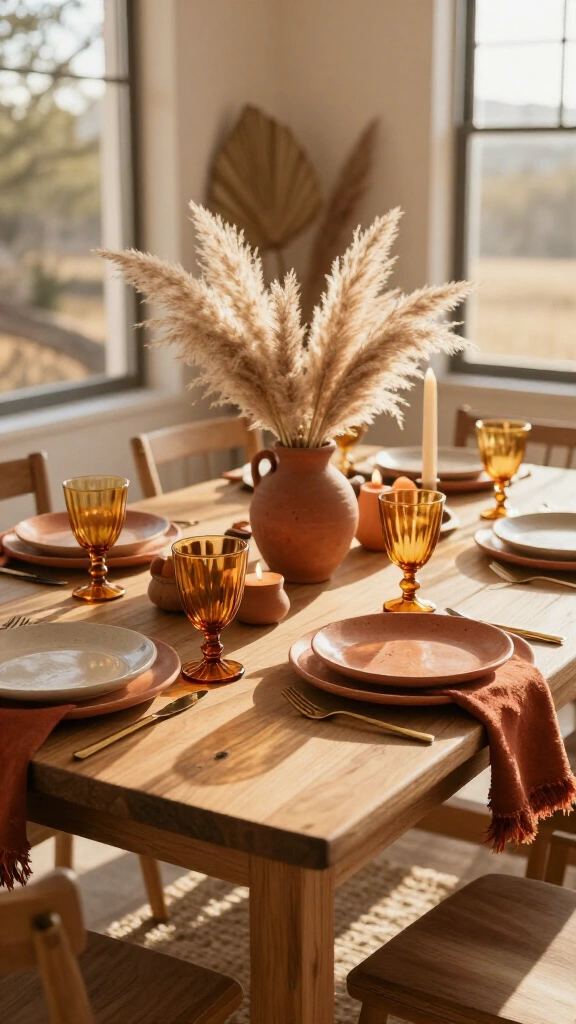 Southwestern Terracotta and Dried Pampas Grass