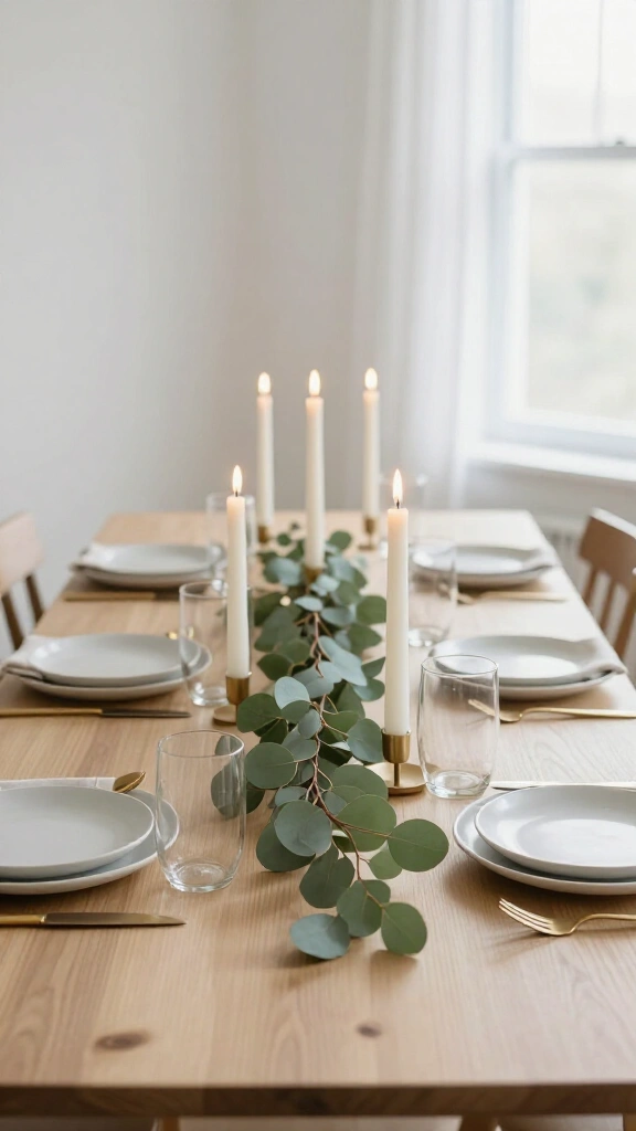 Minimalist Scandinavian with Taper Clusters and Eucalyptus