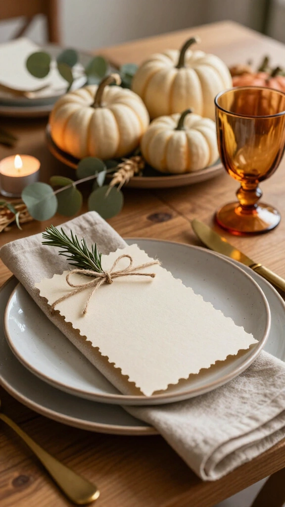 Handwritten Gratitude Place Cards