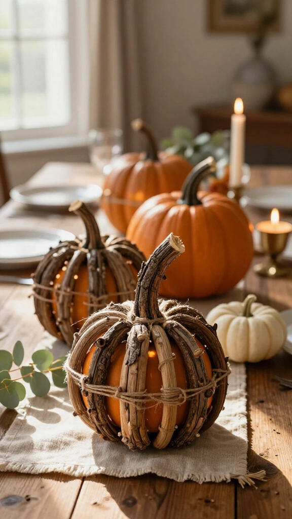 Twig & Twine Pumpkin Centerpieces