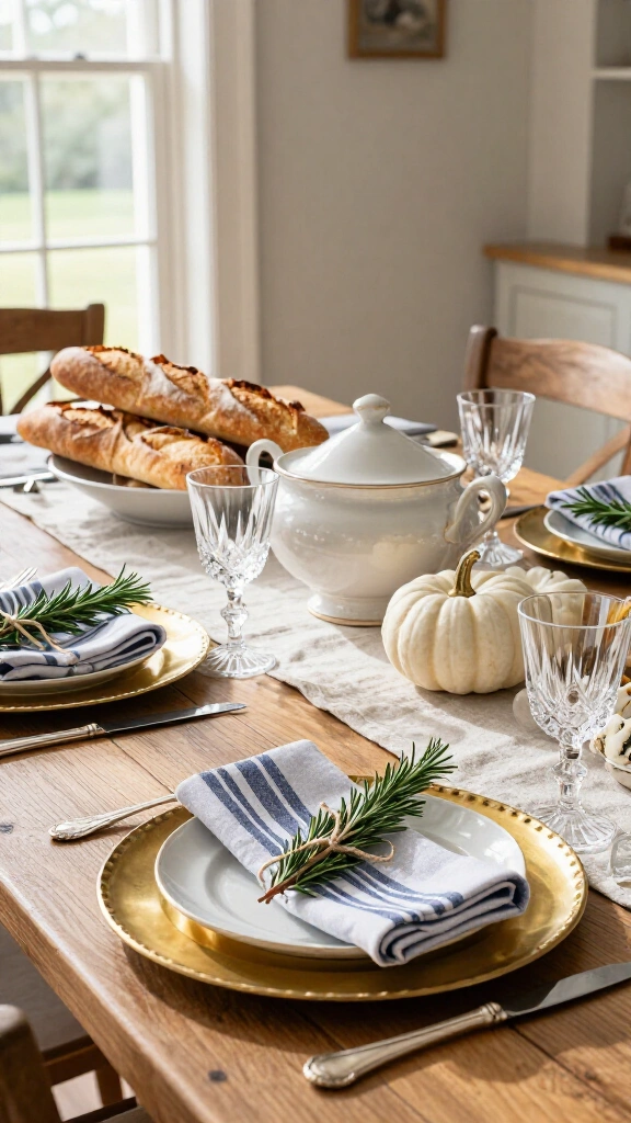 Modern French Country with Blue Accents