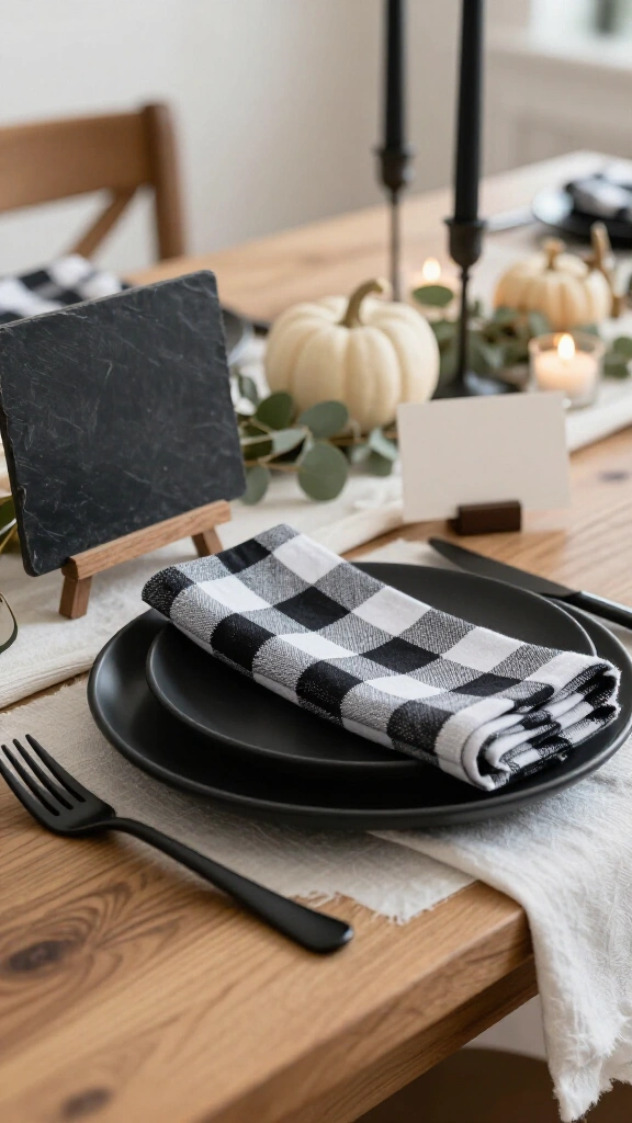 Modern Farmhouse Buffalo Check & Matte Black